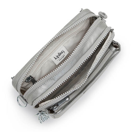 Sacs Crossbody Kipling Abanu Multi Metallic Convertible Grise Clair | FR 2187XY